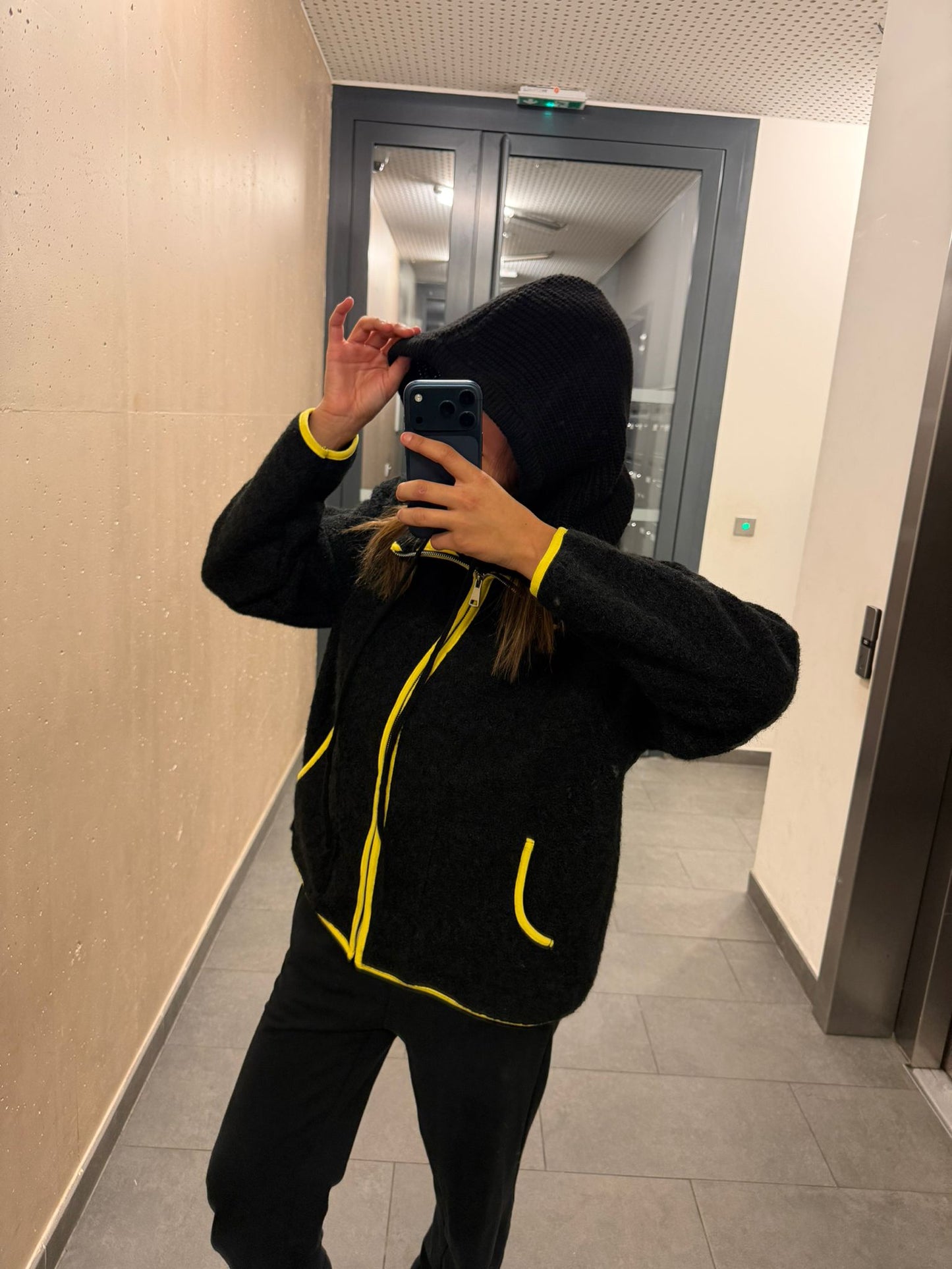 Cagoule d'Hiver noir